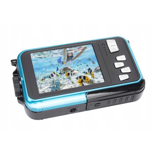 Camera video subacvatica Agfa Photo WP8000, 24MP, Video FHD 3M (Albastru)