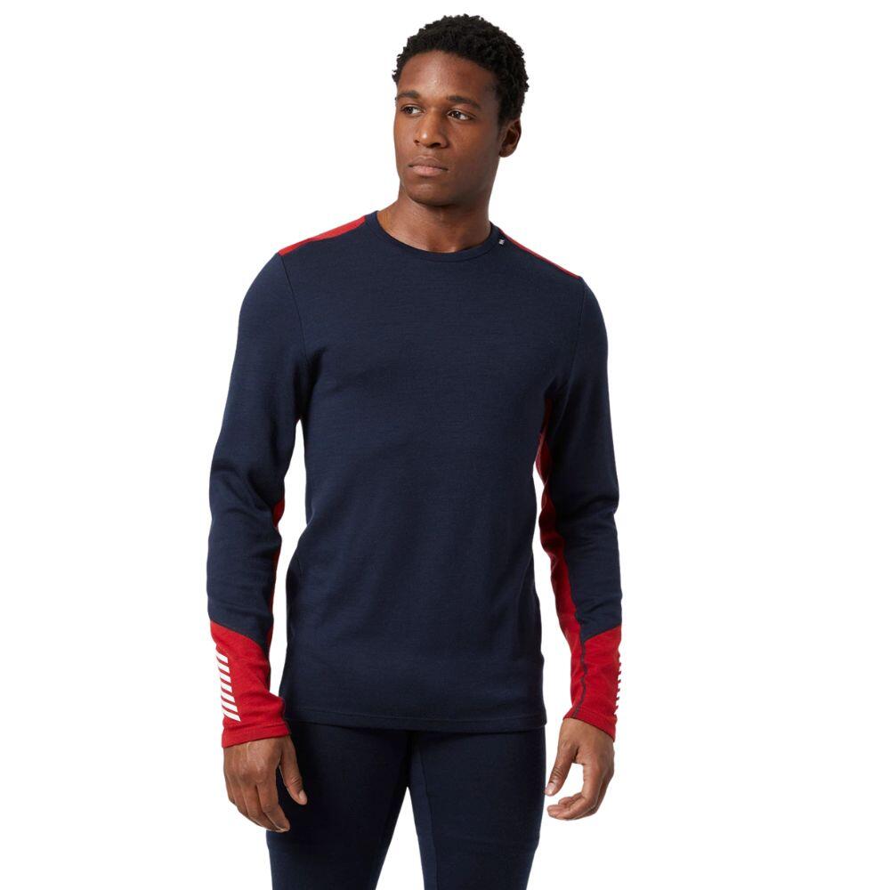 Helly Hansen Lifa Merino Midweight Ski Base Layers - Navy 2/6