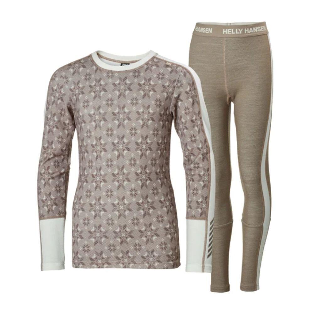 HELLY HANSEN Helly Hansen Junior Lifa Merino Ski Thermals Midweight Set - Fallen Rock