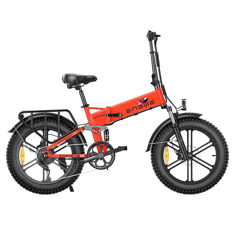 ENGWE MOTOR X 250W Bicicleta Eléctrica Plegable Rojo