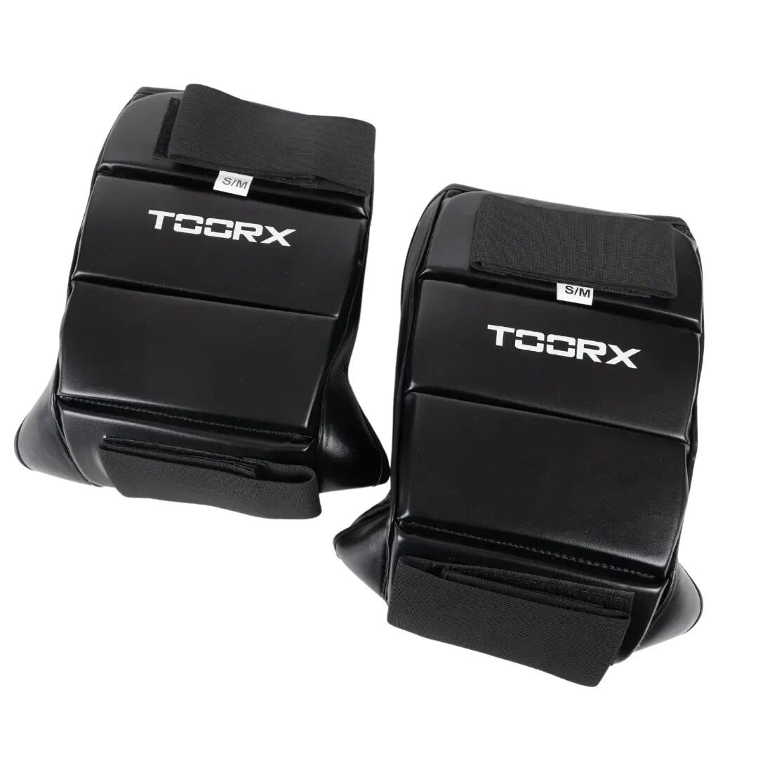 Protège-tibia en PU - avec protège-pieds - Taille L/XL 4/6