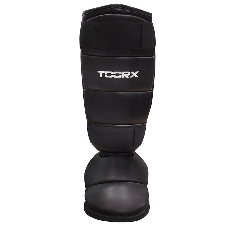 Protège-tibia en PU - avec protège-pieds - Taille L/XL 2/6