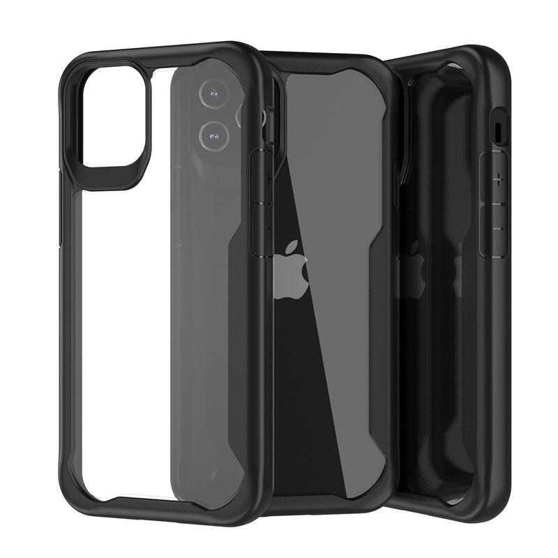 muvit for change funda Apple iPhone 12/12 Pro shockproof 2m transparente/negro 2/5