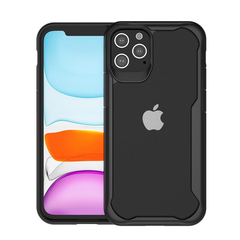muvit for change funda Apple iPhone 12/12 Pro shockproof 2m transparente/negro 5/5