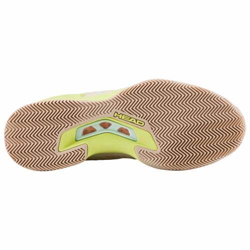 Head Sprint Pro 3.5 Clay Beige Jaune Femmes 274153 Mcli