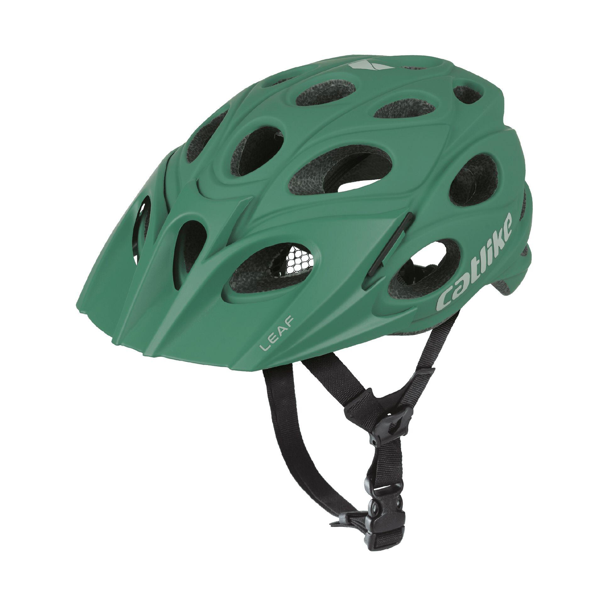 Capacete de bicicleta mtb leaf verde