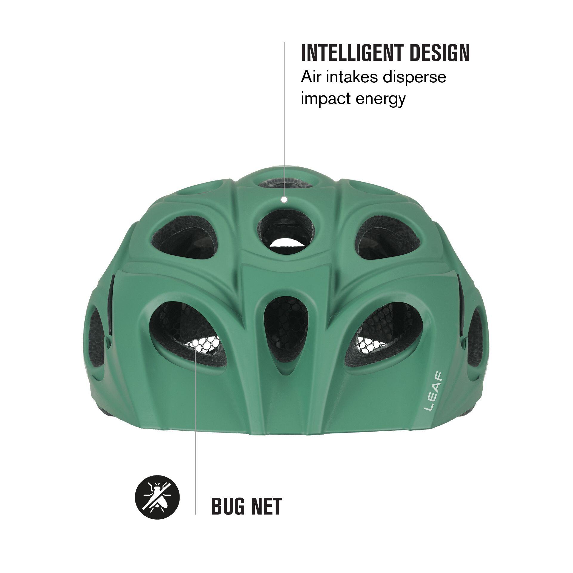 Capacete de Bicicleta MTB Leaf Verde 4/7