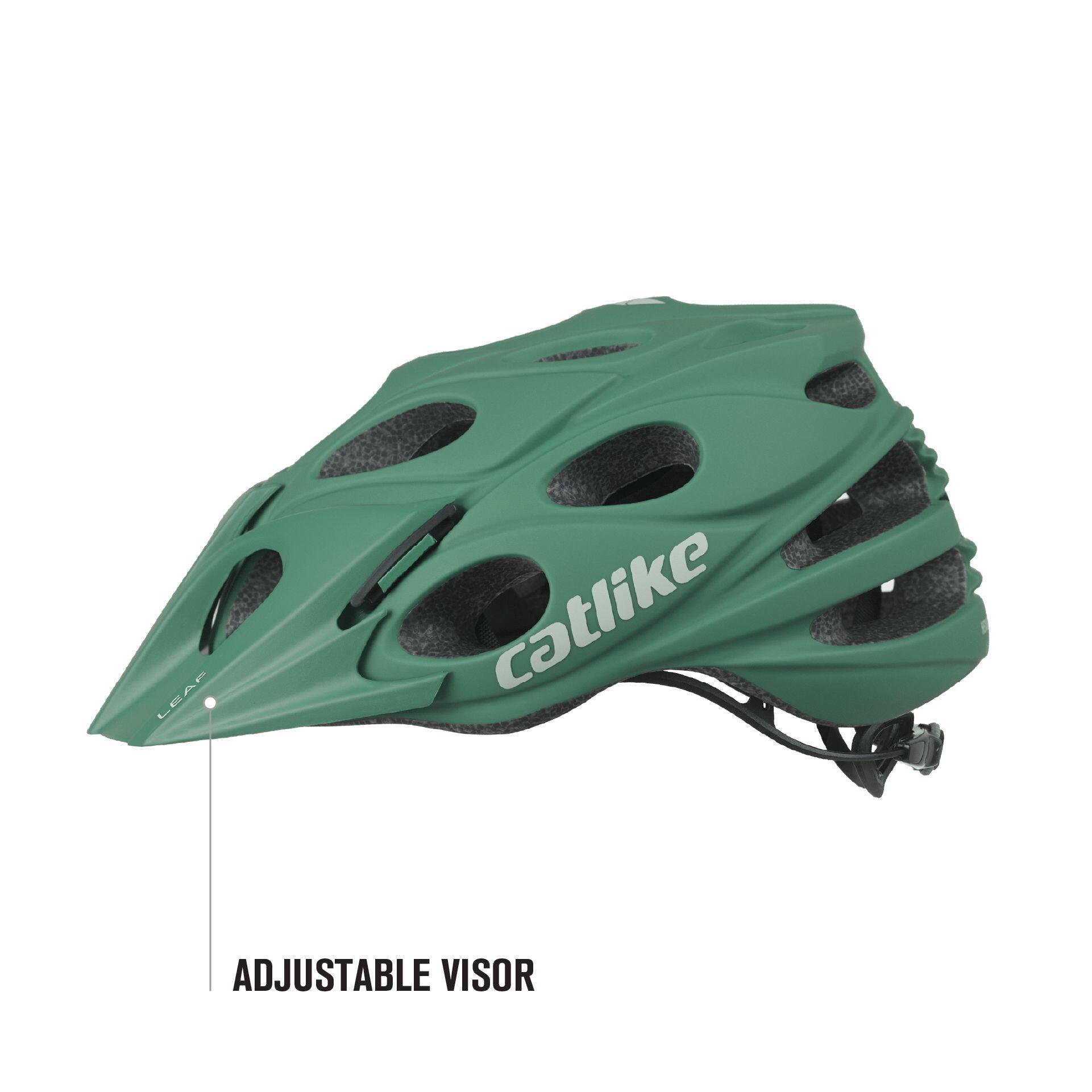 Capacete de Bicicleta MTB Leaf Verde 3/7