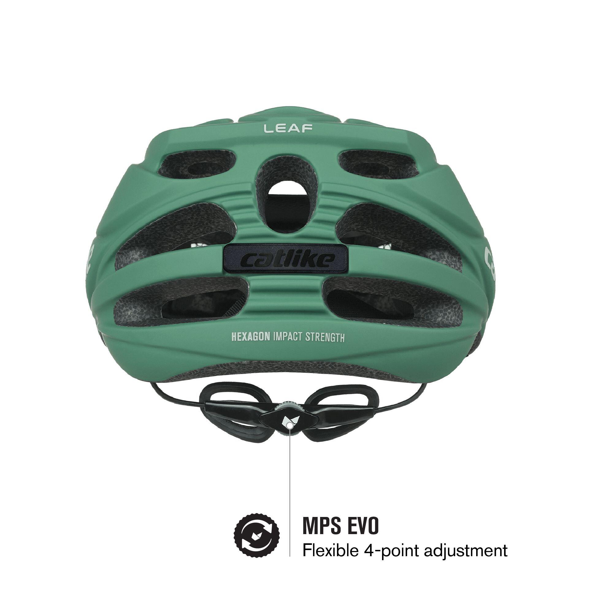 Capacete de Bicicleta MTB Leaf Verde 6/7