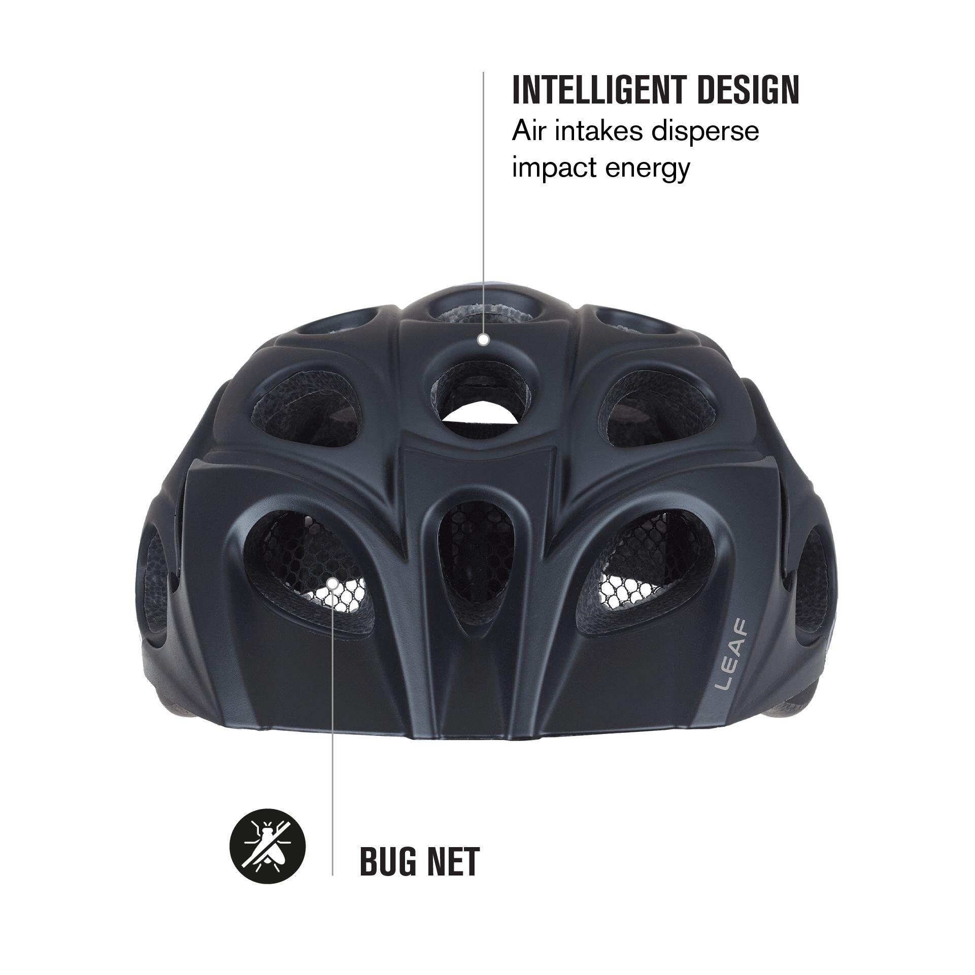 Capacete de Bicicleta MTB Leaf Carbon Preto 5/7