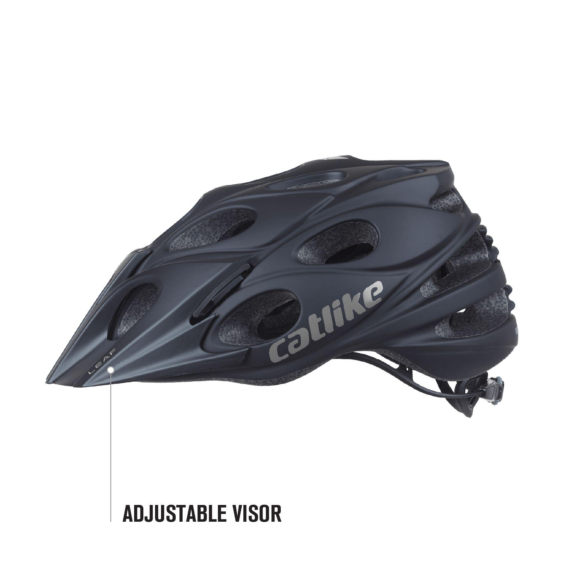 Capacete de Bicicleta MTB Leaf Carbon Preto 3/7