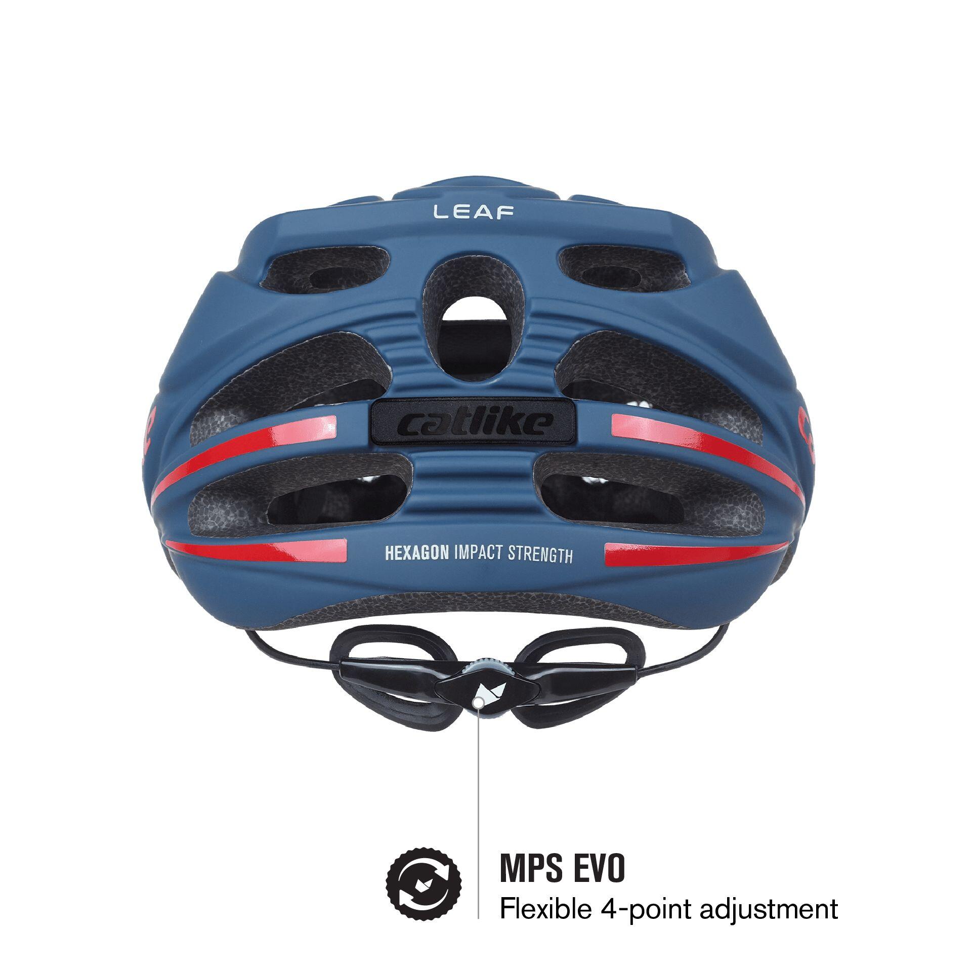 Capacete de Bicicleta MTB Leaf Azul 6/7