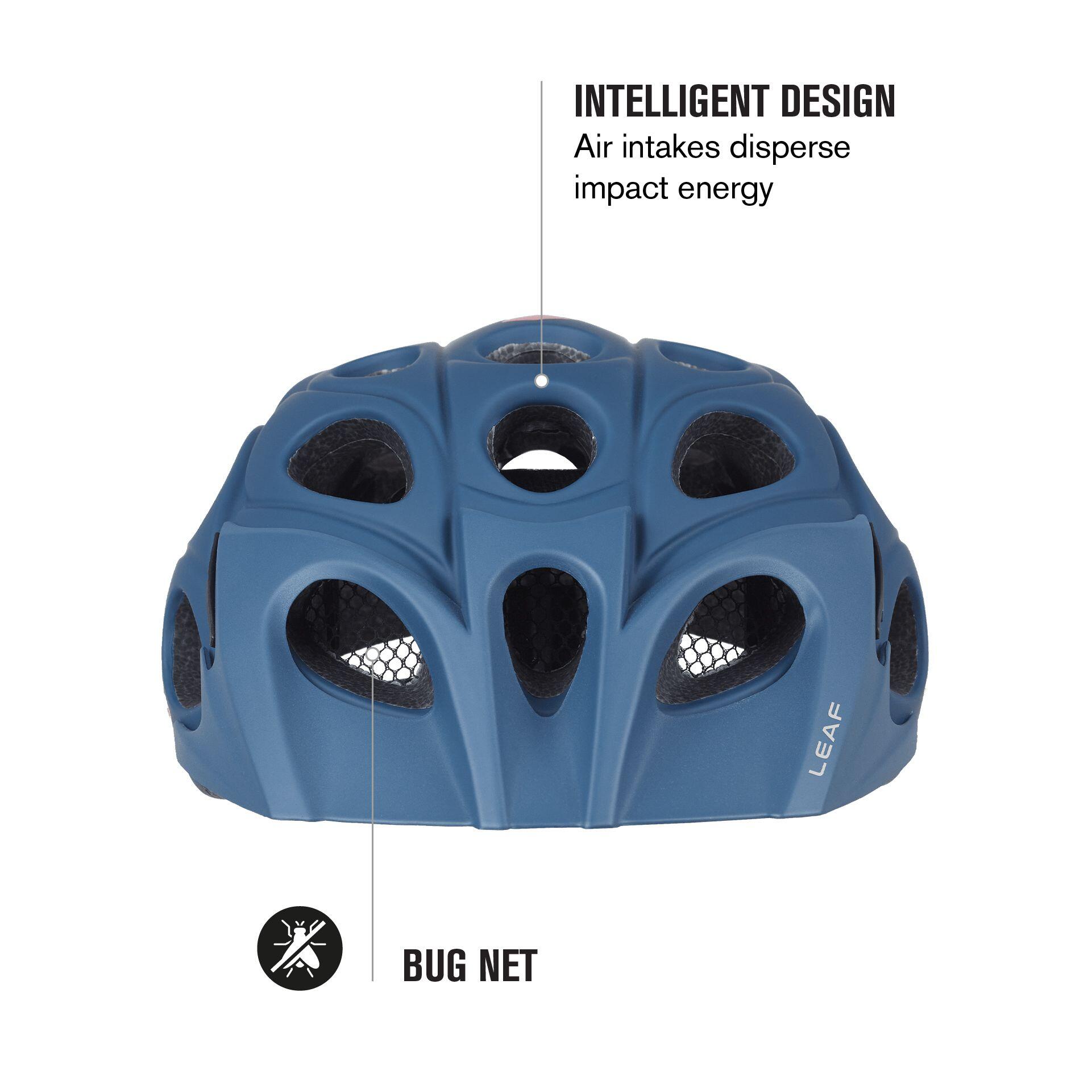 Capacete de Bicicleta MTB Leaf Azul 4/7
