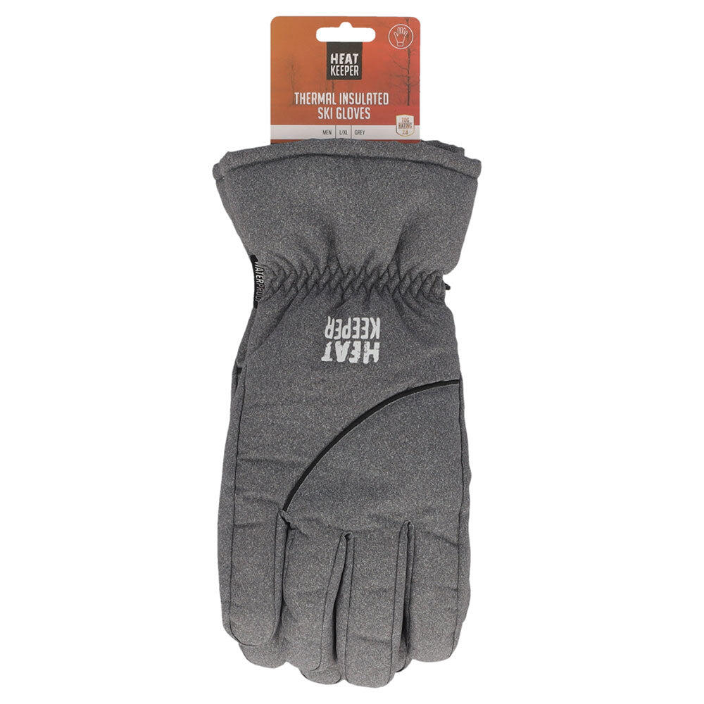 Heatkeeper - Guanti da sci da uomo - Grigio - 1 paio - Guanti da sci da uomo 7/7