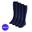 Heatkeeper - Chaussettes hautes thermiques pour hommes - 4 x Paire - Bleu Marine