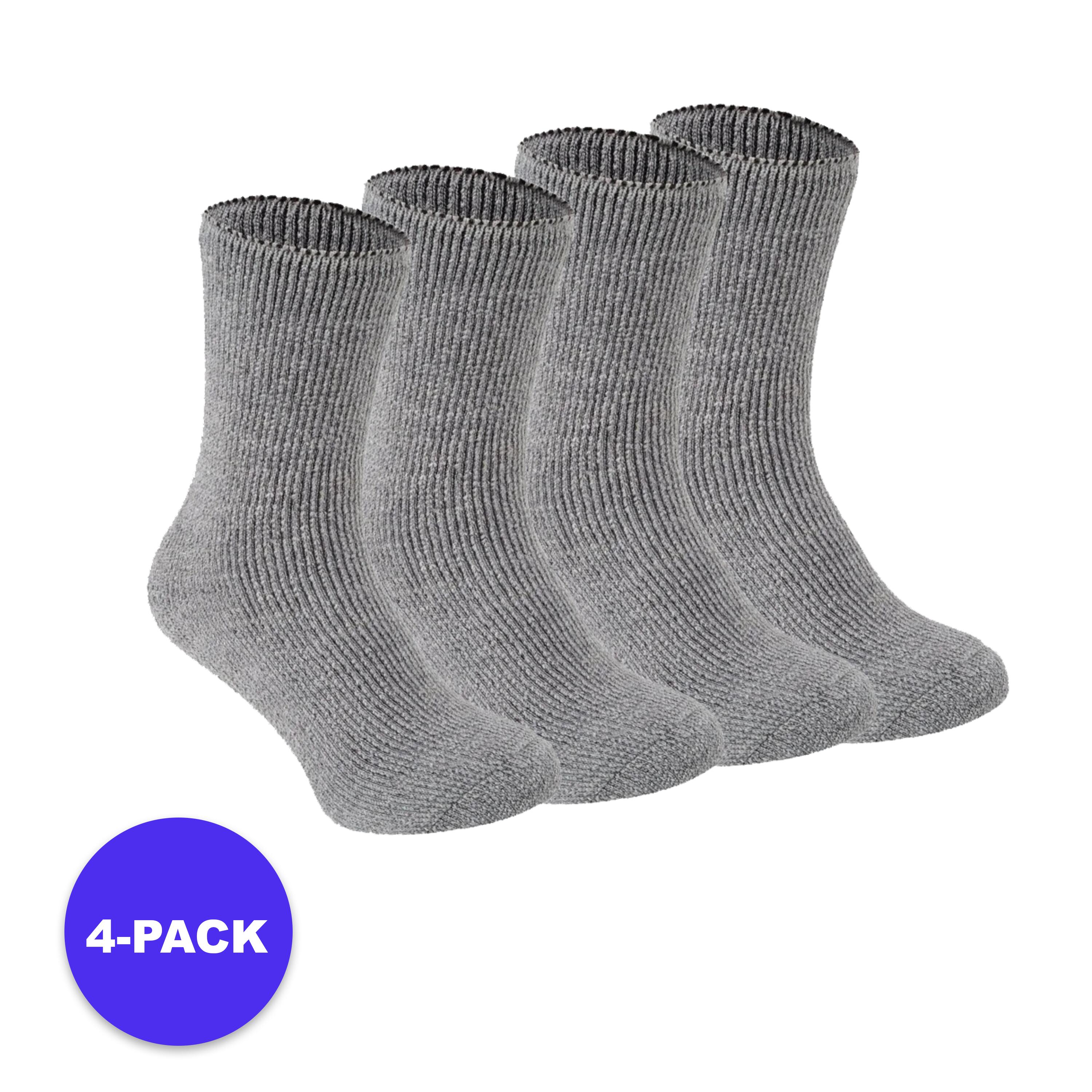 HEAT KEEPER Heatkeeper – Thermosocken für Kinder – 4 Paar – Mittelgrau