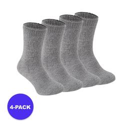 Heatkeeper - Chaussettes thermiques enfants - 4 paires - Gris moyen