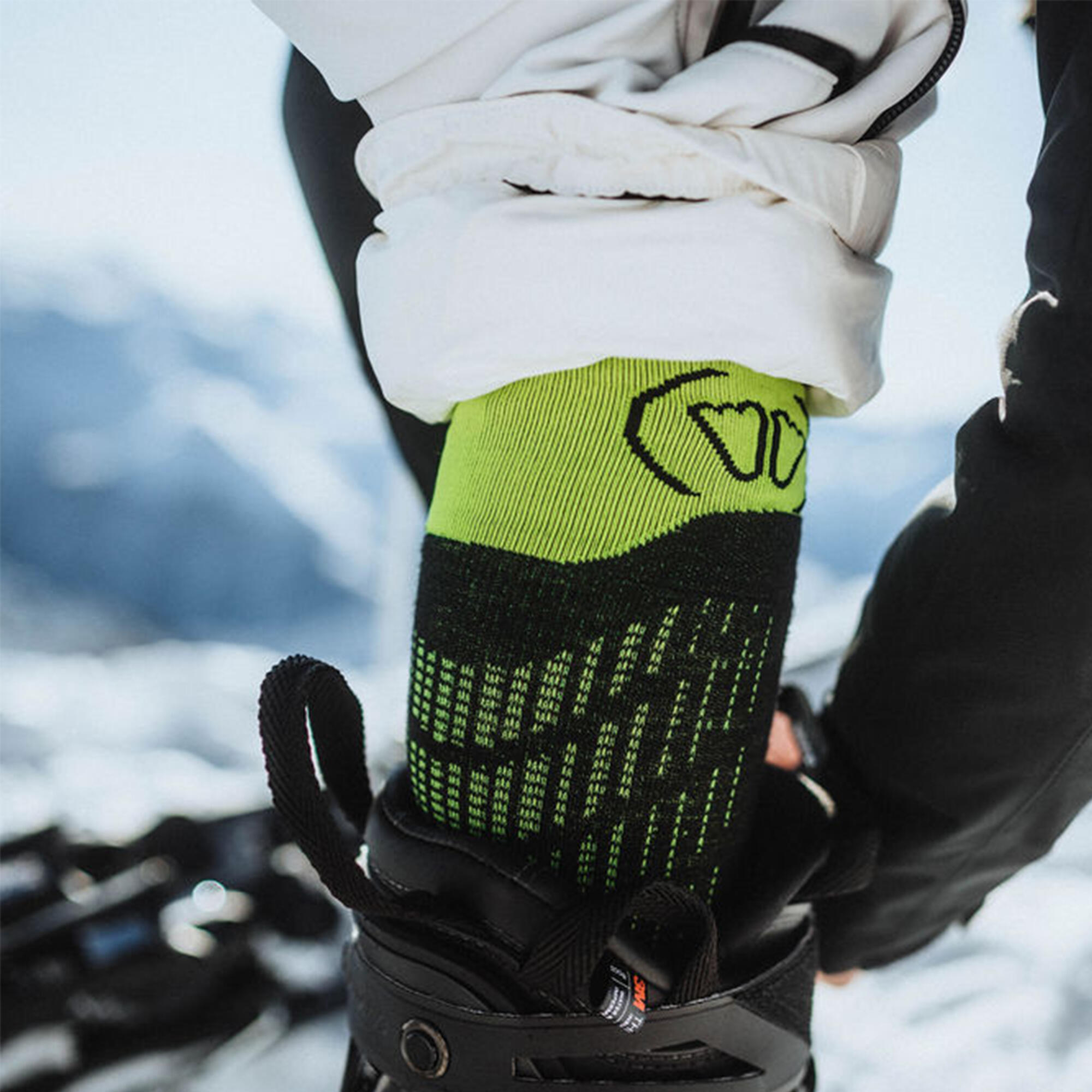 Calze da sci sottili e compressive, effetto seconda pelle - Ski Ultrafit LV 4/7