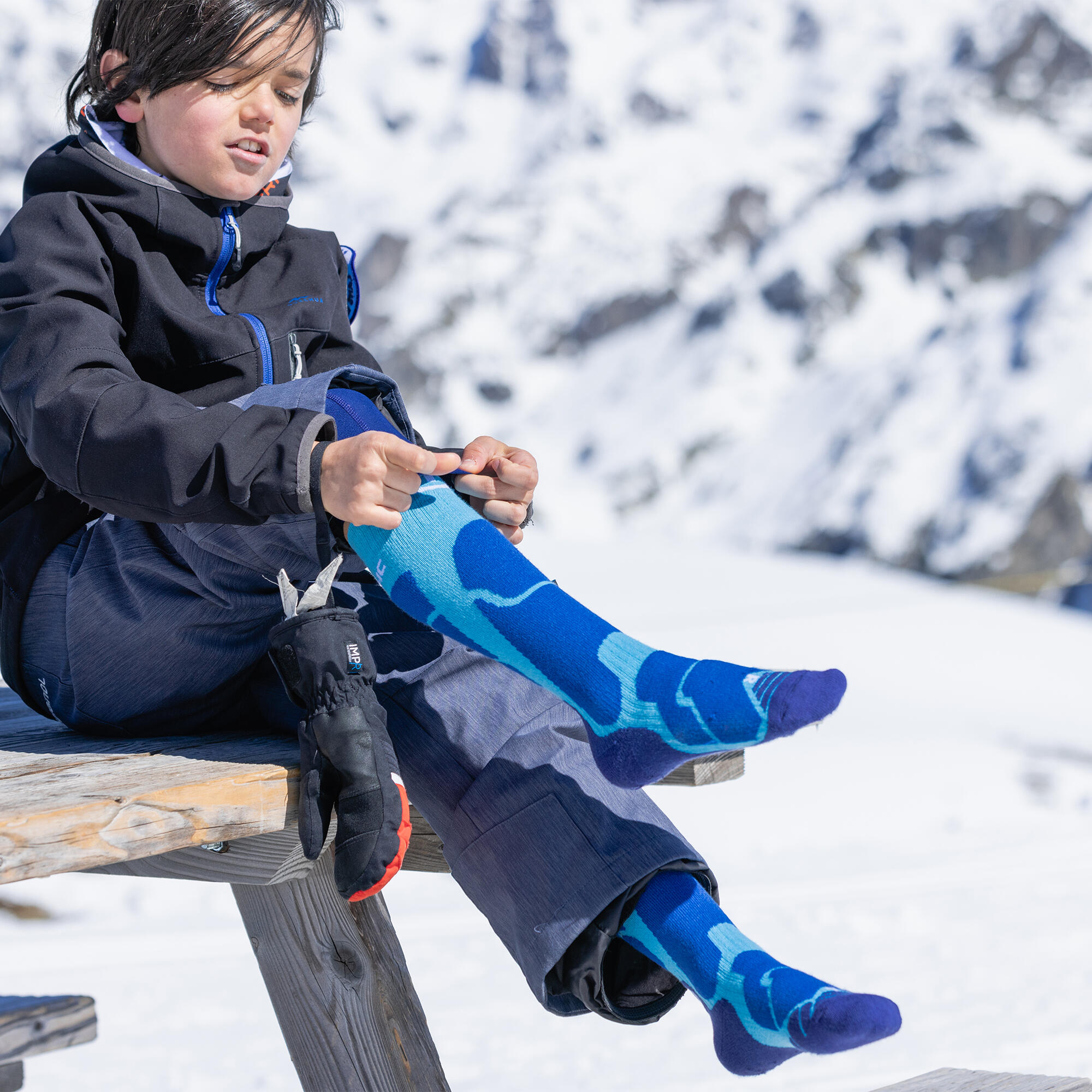 Calzini da sci per bambini morbidi e comodi. Set di 2 paia - Ski Warm 4/4