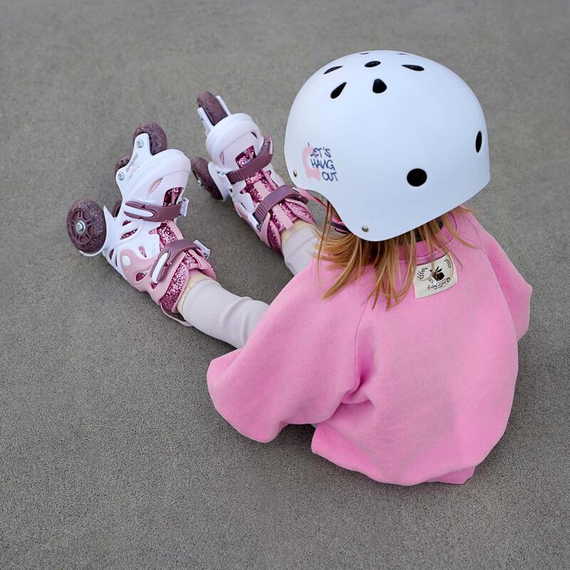 Patins à roulettes réglables pour enfants Cariboo Ballerina rose-violet