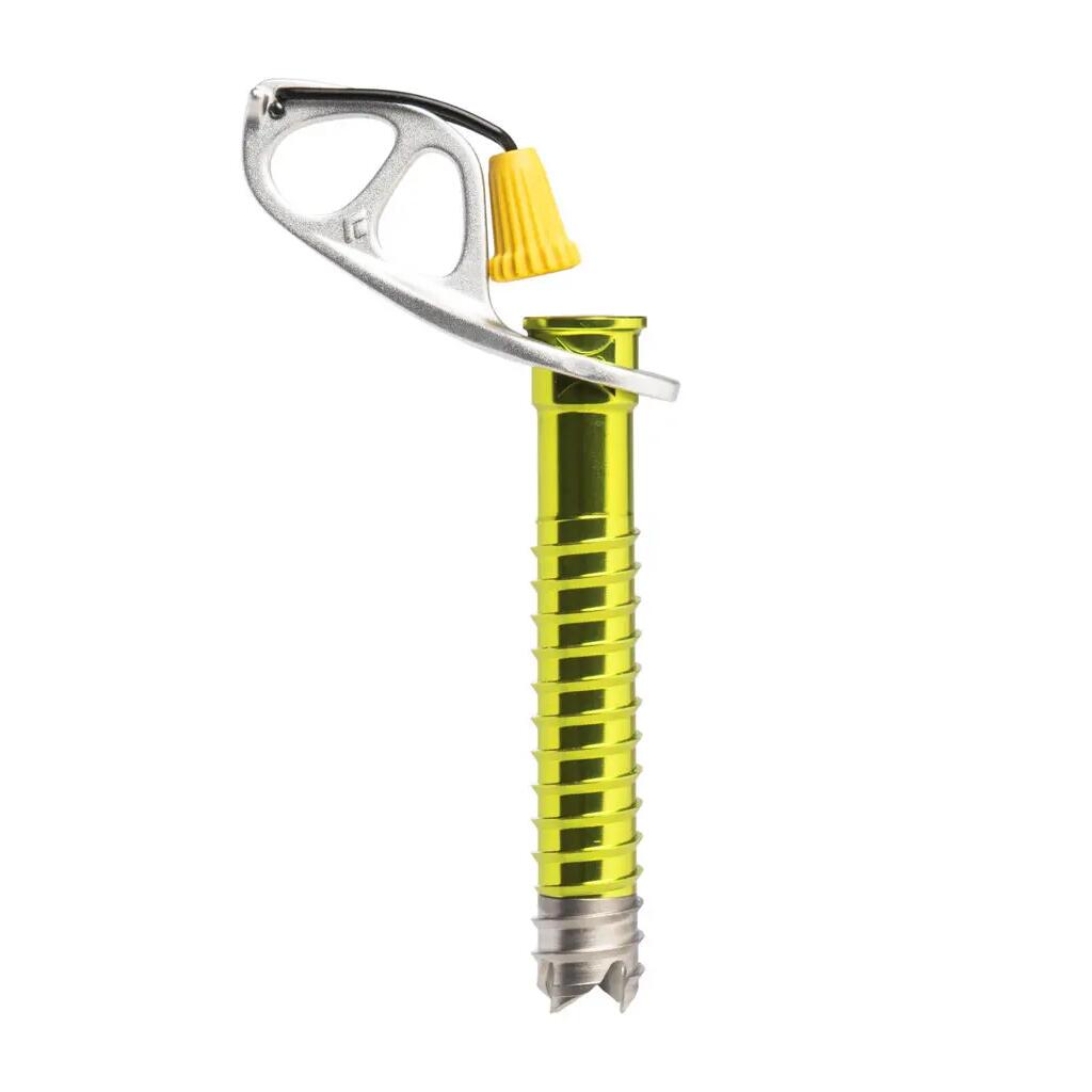 Ultralight Ice Screw Black Diamond 13 cm Aluminum, Steel Tip, Locking