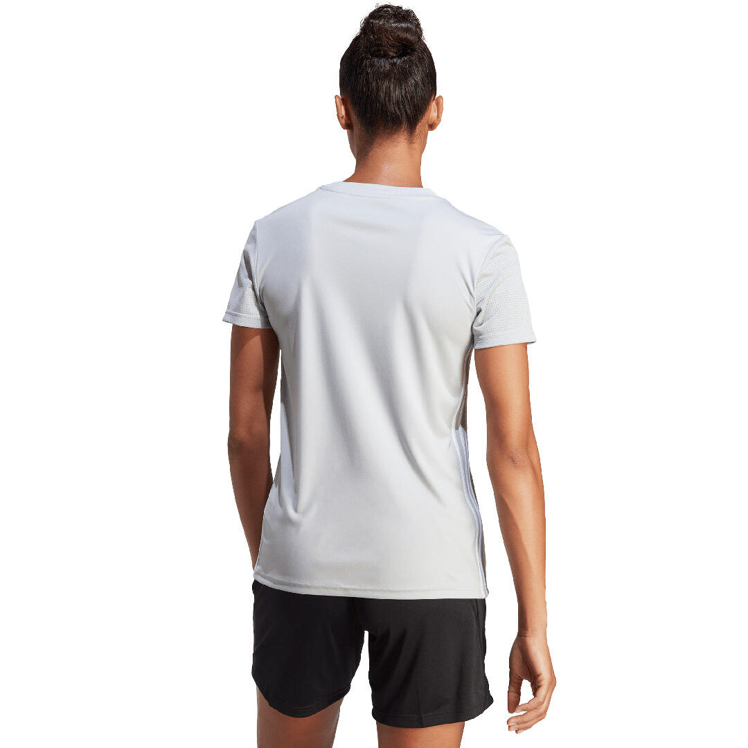 adidas T-Shirt hellgrau für Damen Training 4/6