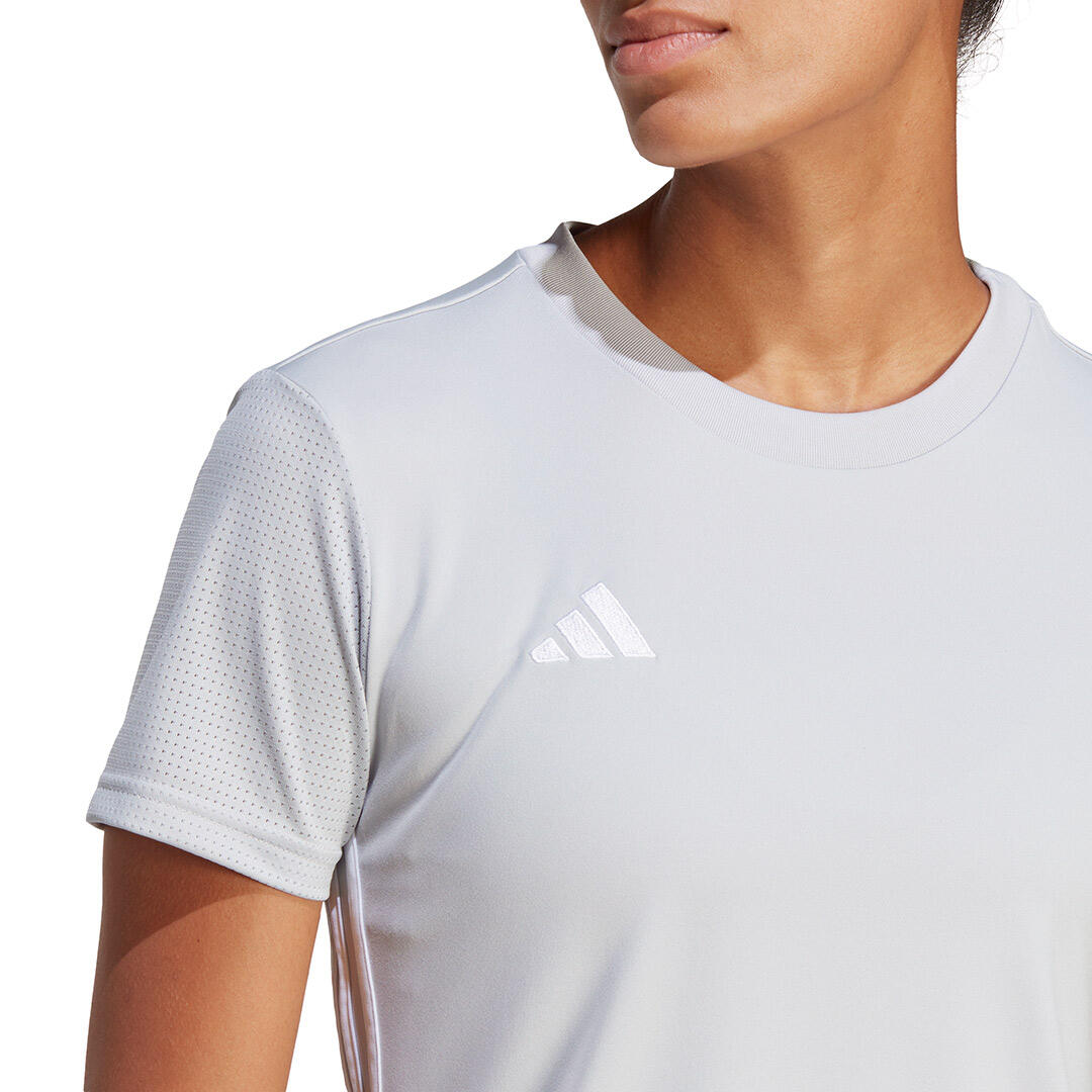 adidas T-Shirt hellgrau für Damen Training 5/6