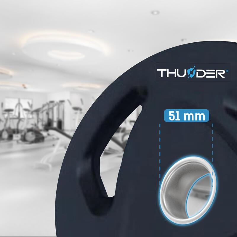 Olympijský kotouč na silový trénink Thunder OLYMPIC-PLATE-15KG – 51 mm