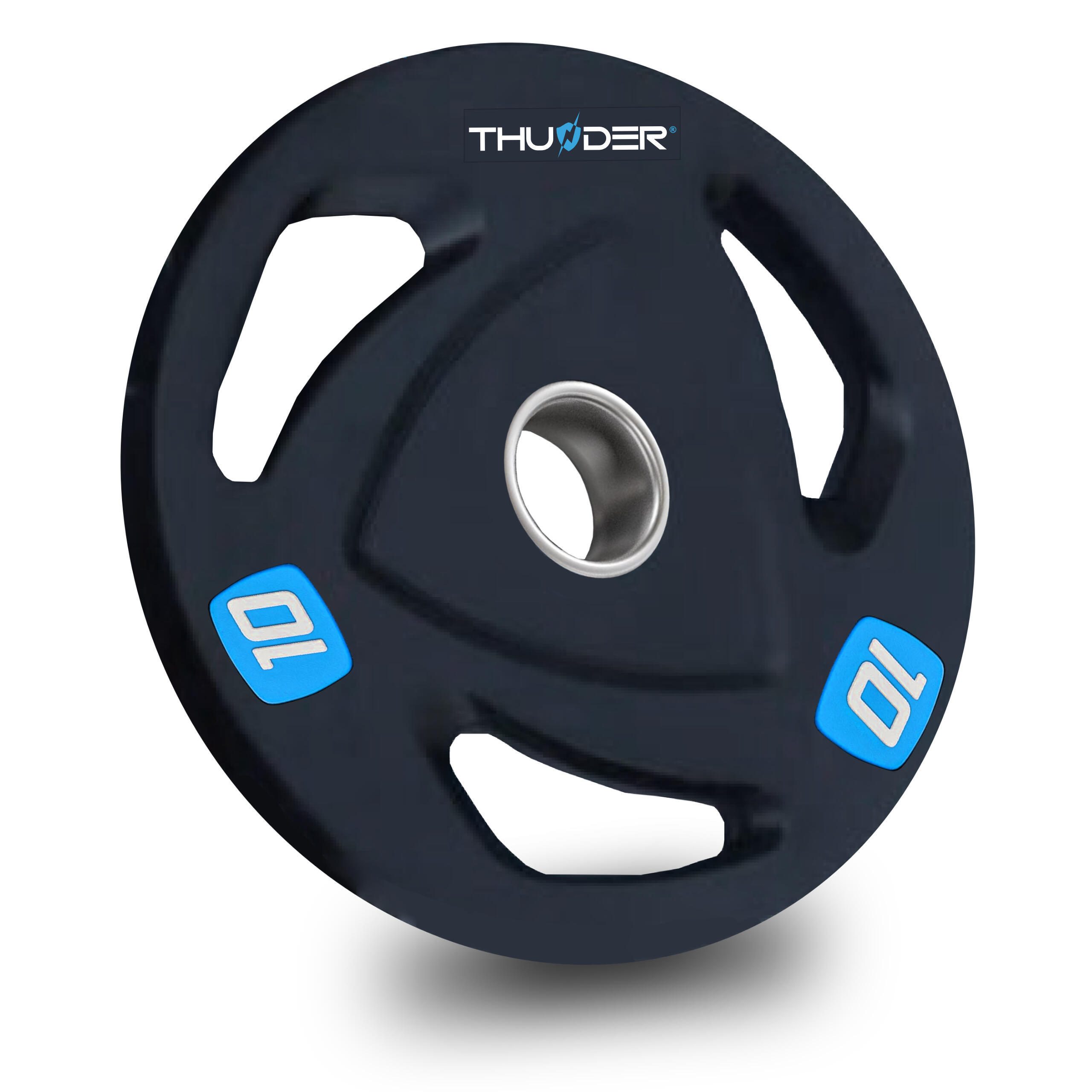Thunder - Poids Olympique Pour L’entraînement De Force Thunder Olympic-plate-10kg / 51 Mm - Poids De Musculation - Multicolore - 10 Kg - Decathlon