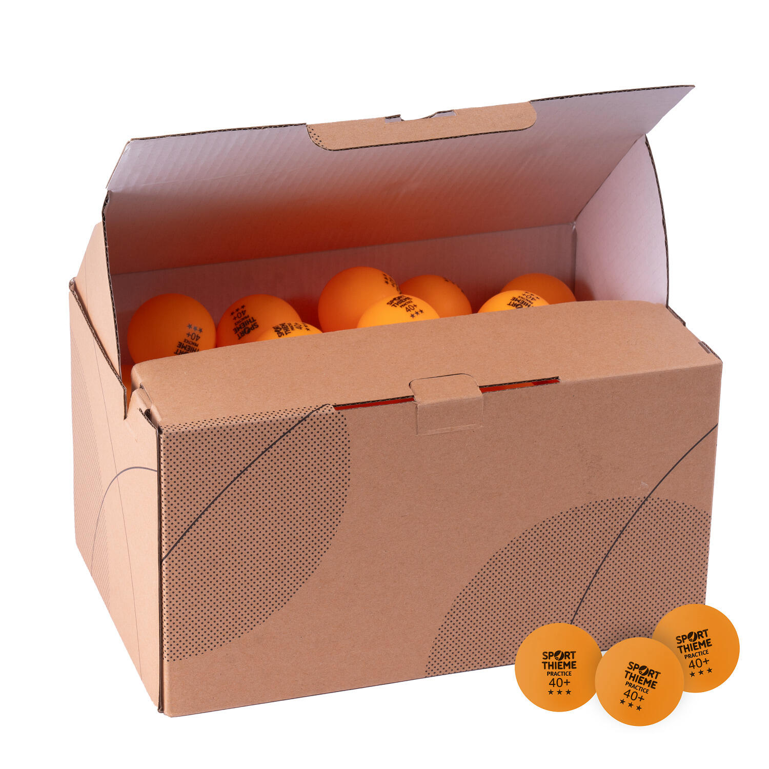 Tischtennisball Practice Orange Tischtennis Unisex Orange 3/3