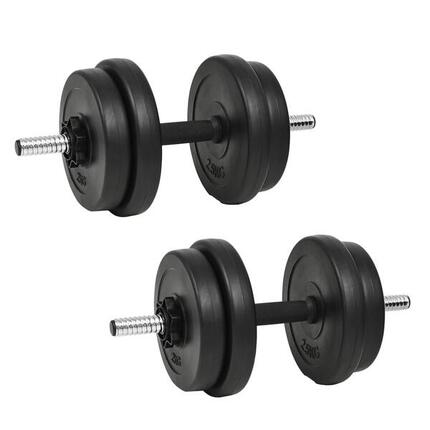 Set d'haltères réglables VidaXL 20 kg, 14 pièces