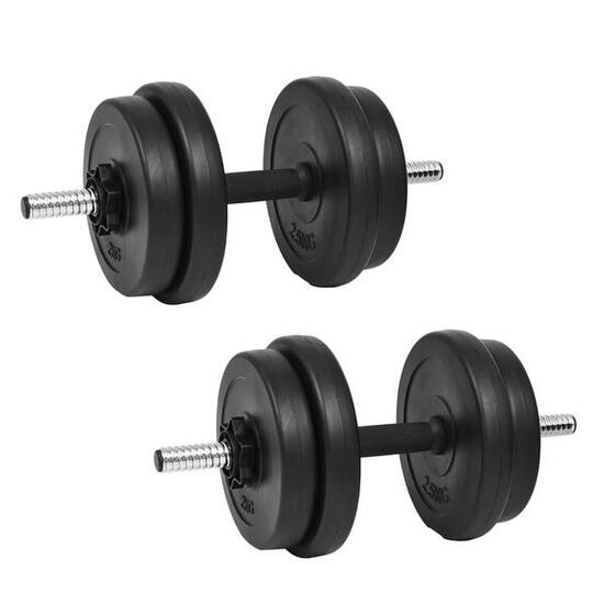 Set d'haltères réglables VidaXL 20 kg, 14 pièces