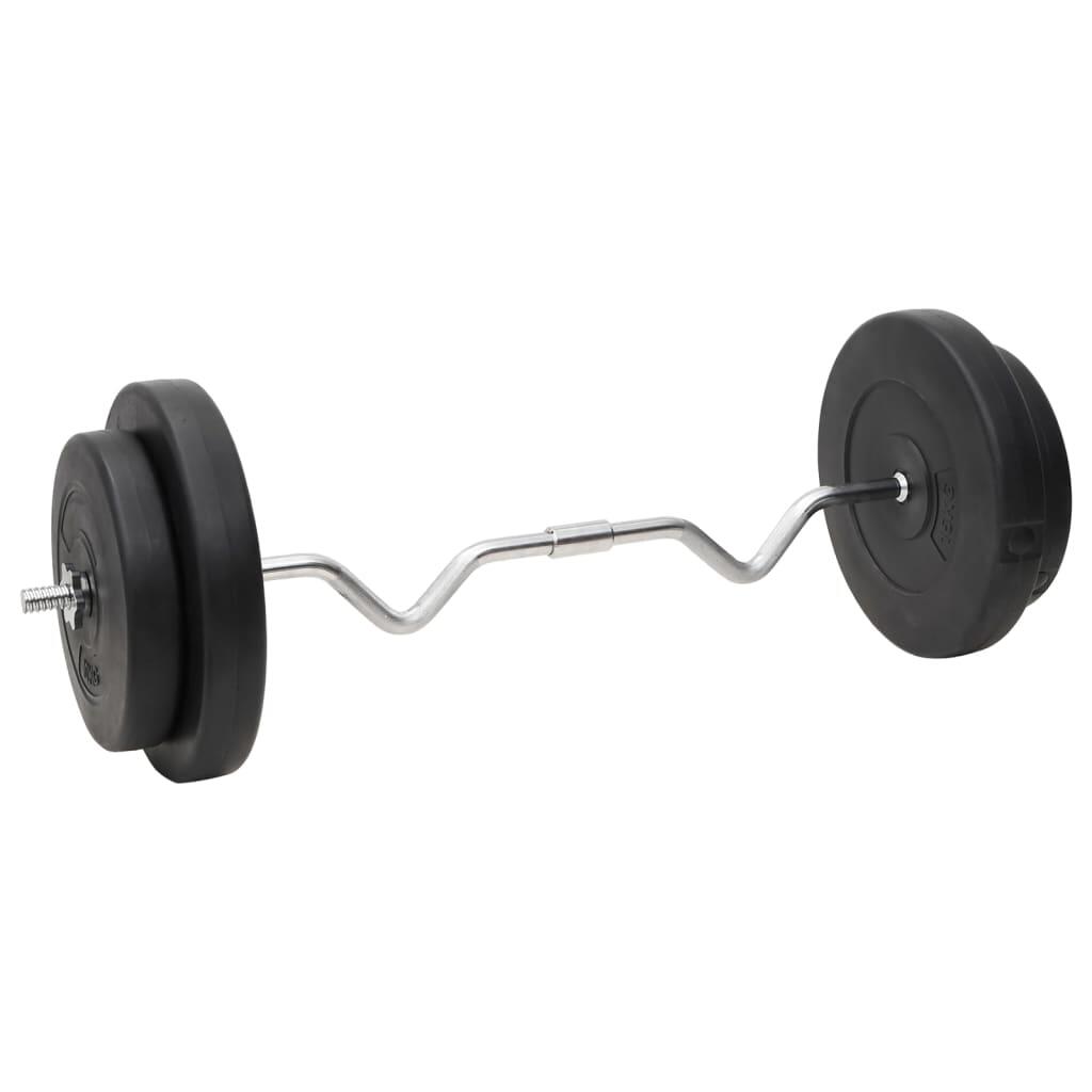 Juego de barras y mancuernas con discos 120 kg 4/5