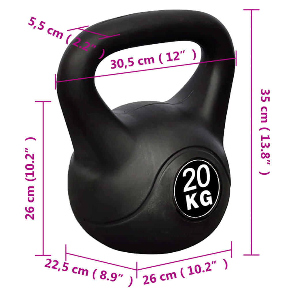 Pesa kettlebell 20 kg 4/4