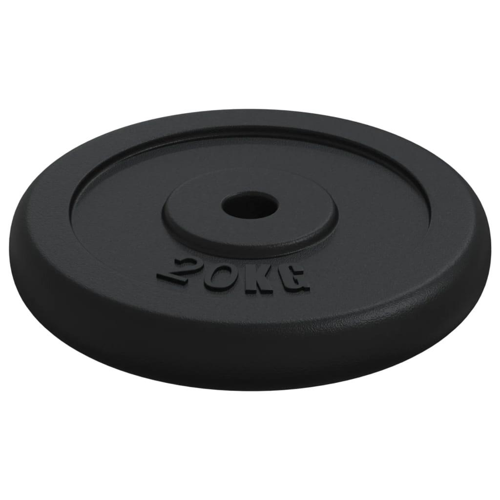 Disque VidaXL 20 kg fonte trou 3 cm 4/5