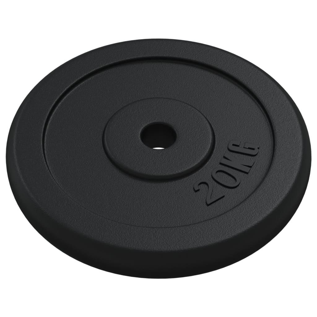 Disque VidaXL 20 kg fonte trou 3 cm 3/5