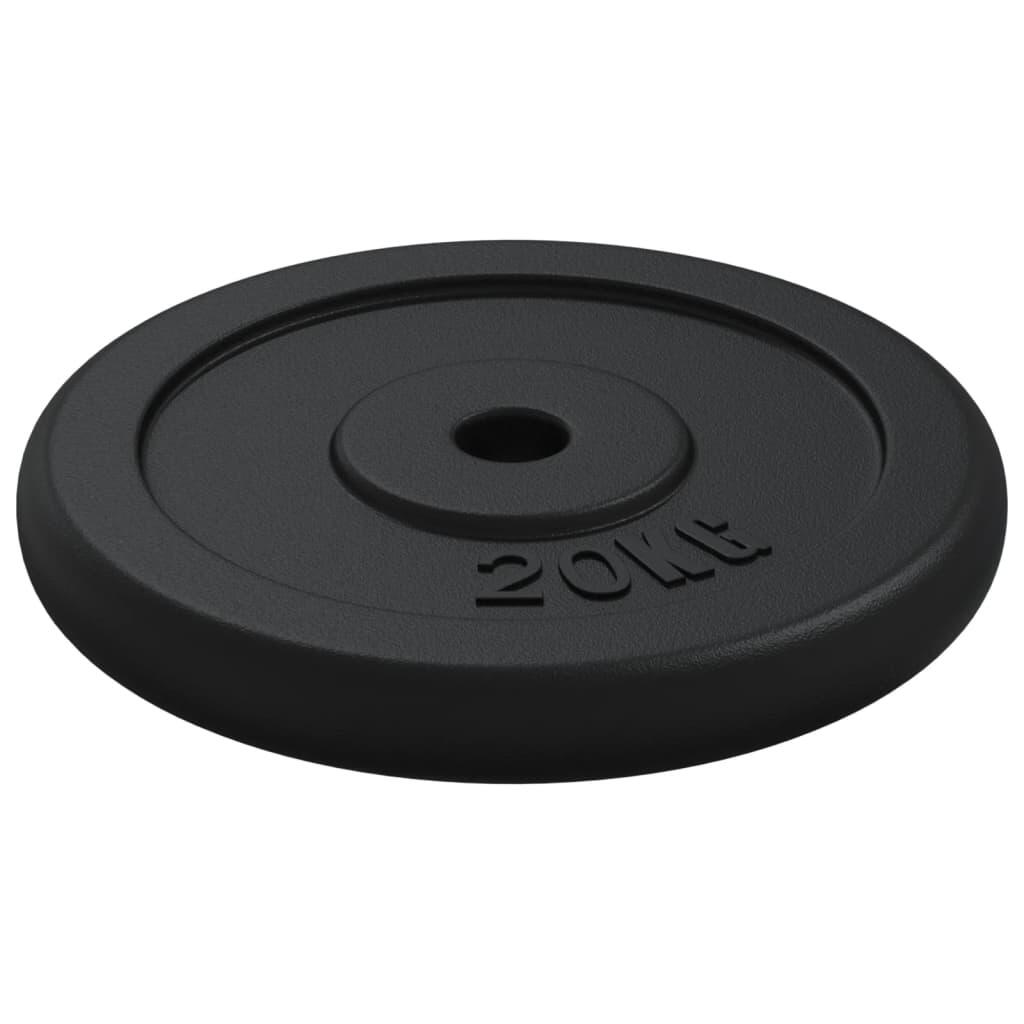 Disque VidaXL 20 kg fonte trou 3 cm 5/5