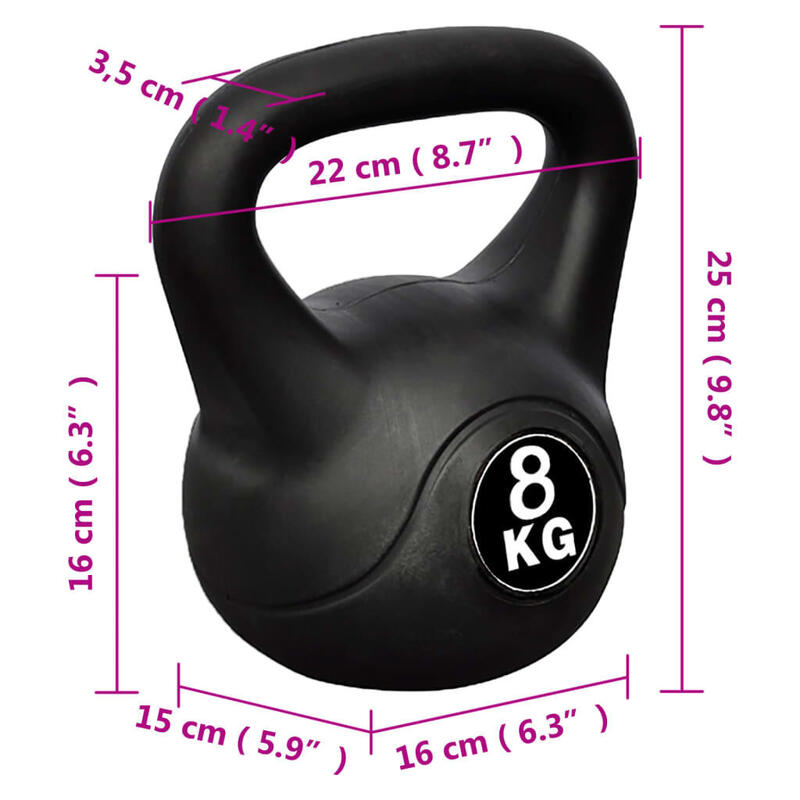 Pesa rusa kettlebell 8 kg