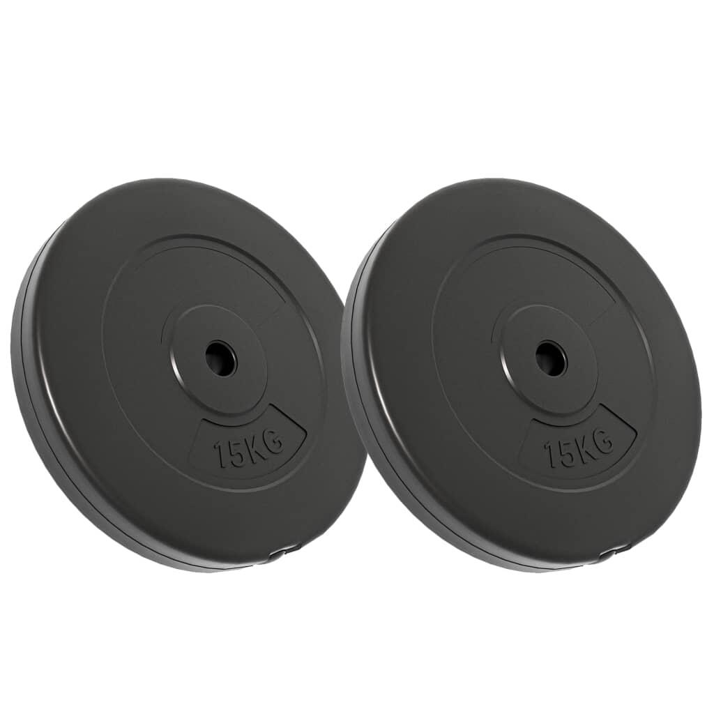 Discos de pesas 2 uds 30 kg cemento 2/5