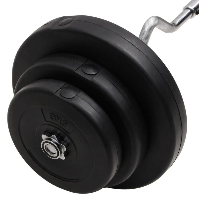 Mancuerna curl con discos 60 kg