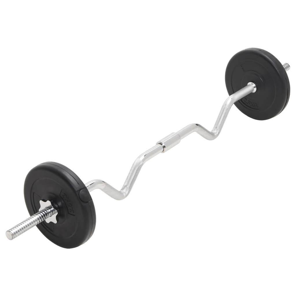 Juego de barras y pesas 30 kg 5/5