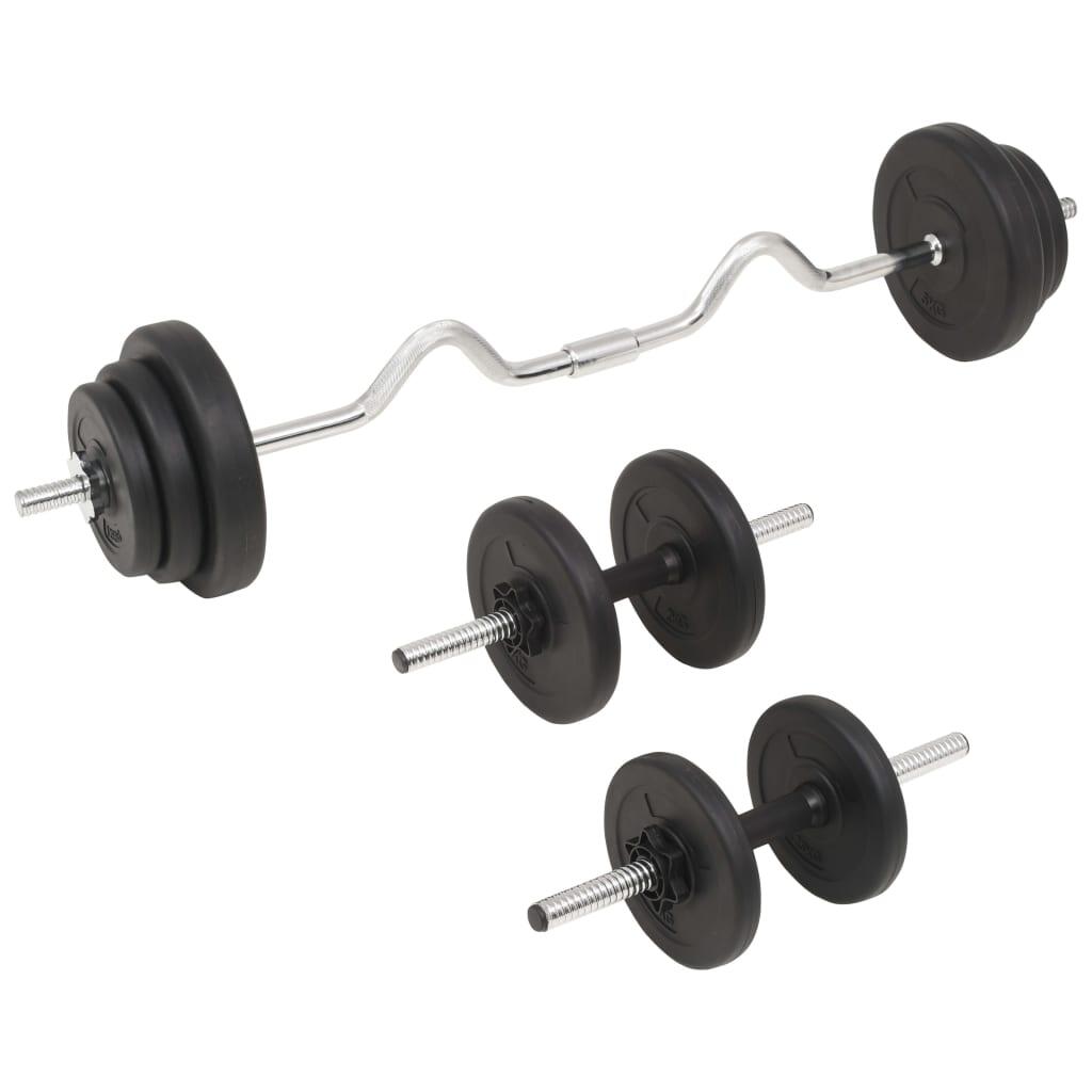 Juego de barras y pesas 30 kg 2/5