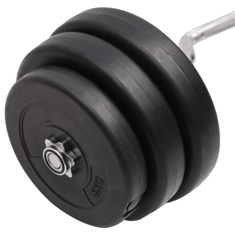 Mancuerna curl con discos 90 kg