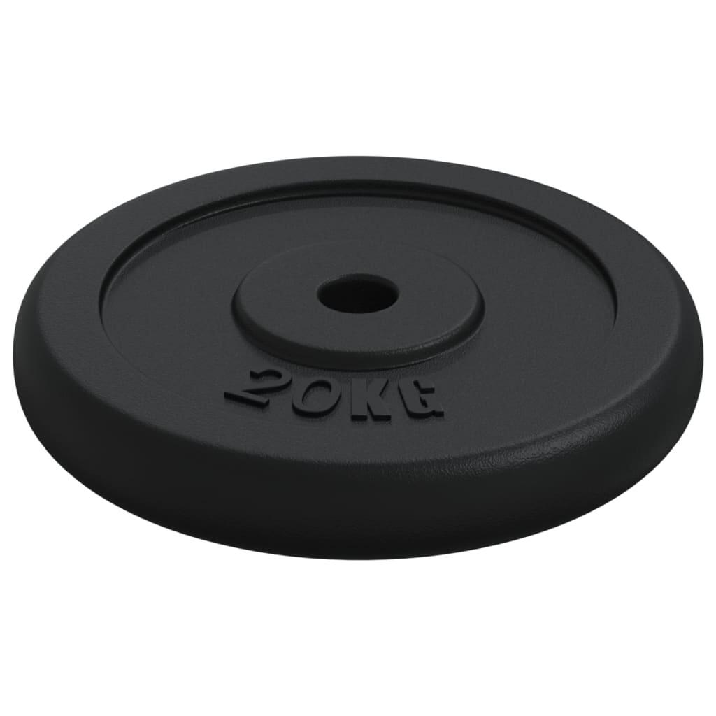 Discos de pesas hierro fundido 40 kg 3/5