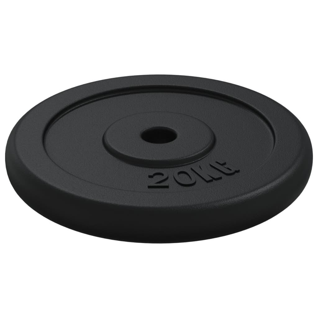 Discos de pesas hierro fundido 40 kg 4/5