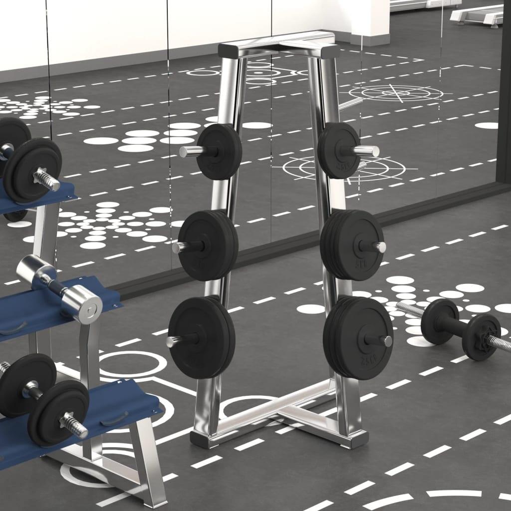 Discos de pesas de hierro fundido piezas 30 kg VIDAXL Decathlon