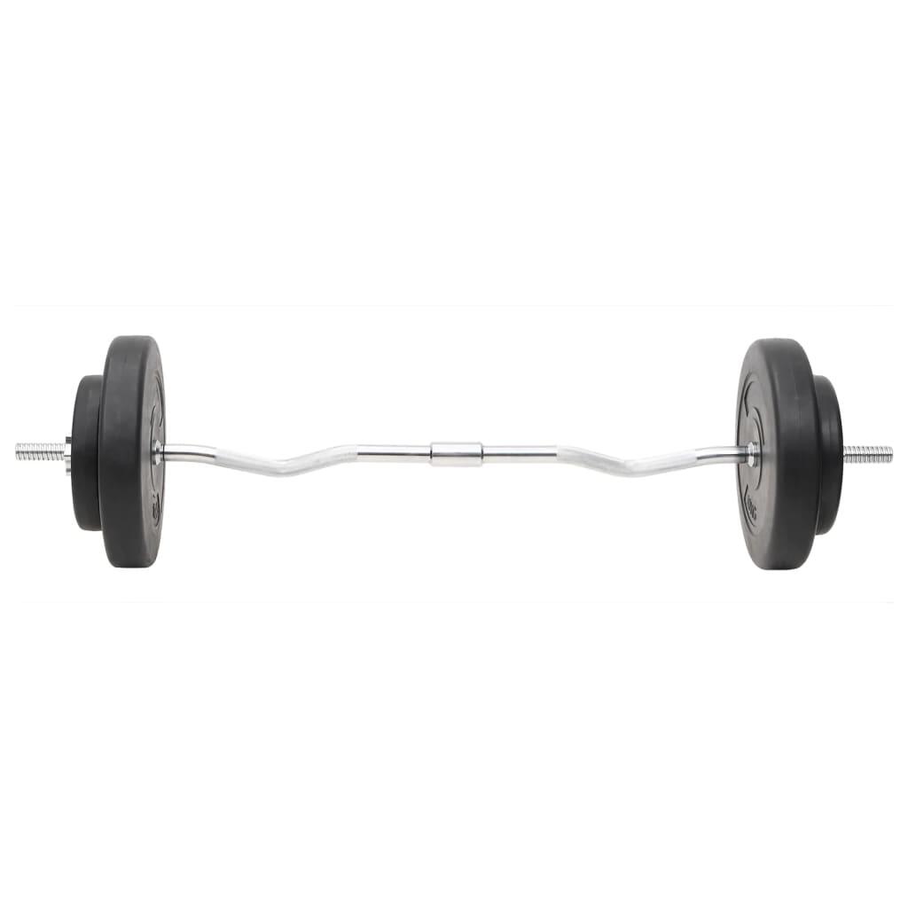 Juego de barras y mancuernas con discos 60 kg 4/5