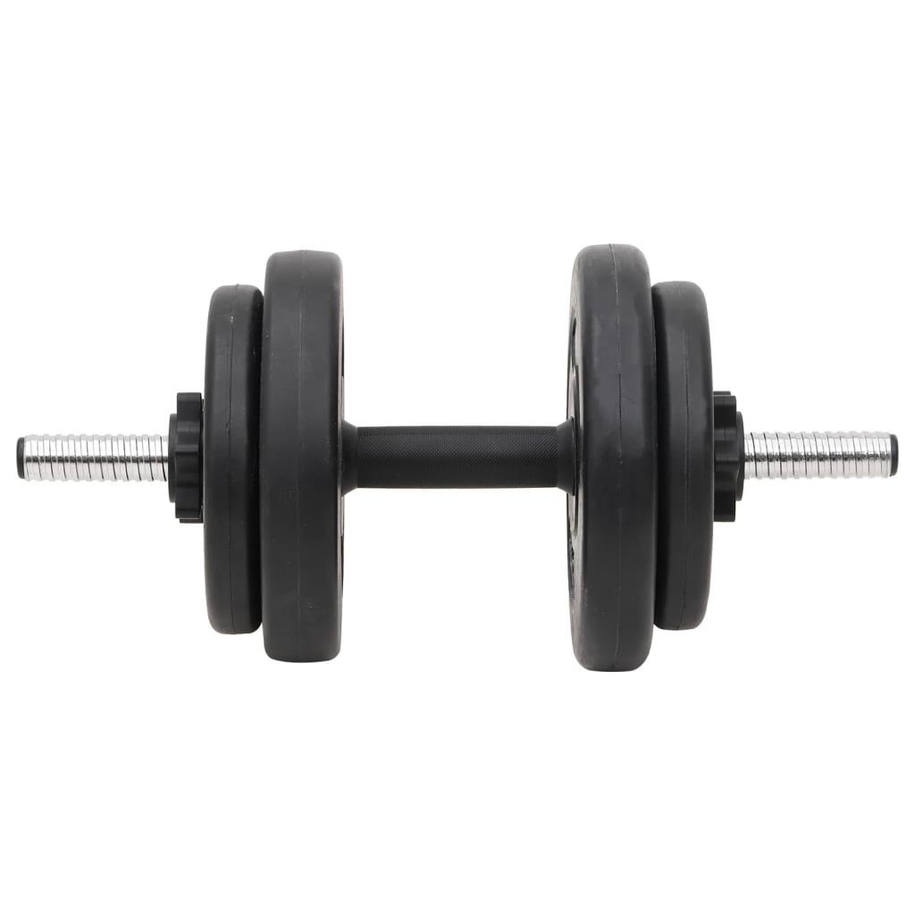 Juego de barras y mancuernas con discos 90 kg 4/5