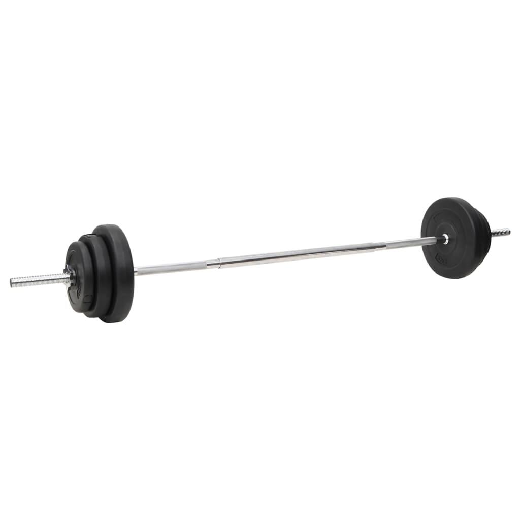 Juego de barras y mancuernas con discos 90 kg 5/5