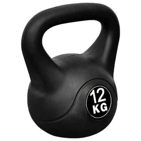 VidaXL Kettlebell 12 kg, Beton mit Kunststoffüberzug